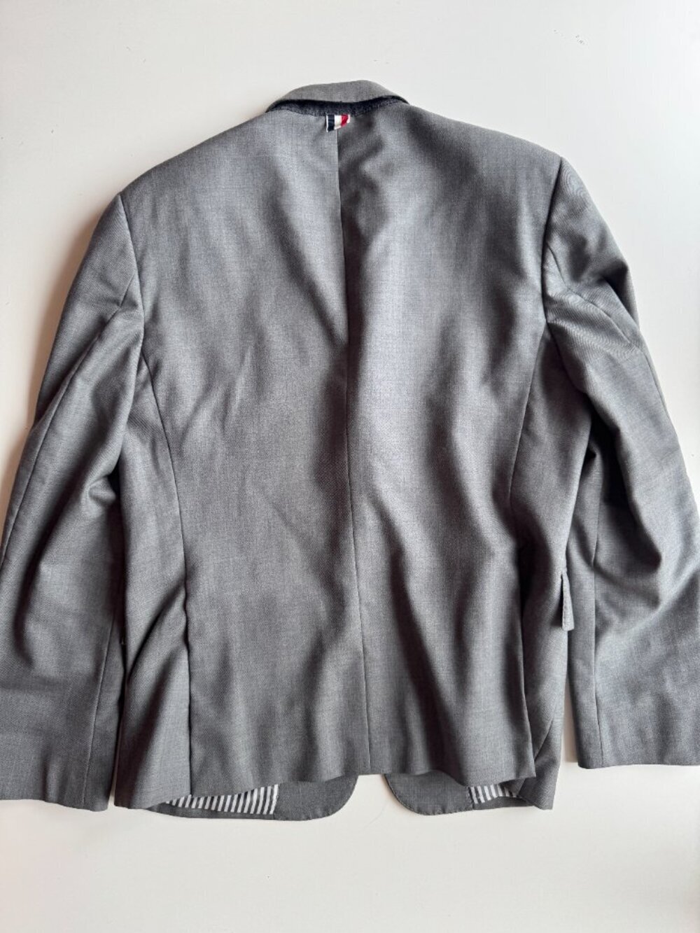 THOM BROWNE Grey 100% Wool Classic Twill 2 Piece Suit, Size 2/M - Picture 7 of 16